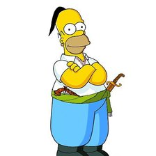 Схема вышивки «Гомер Симпсон»