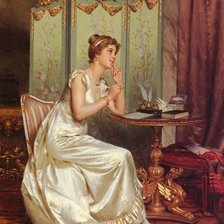 Схема вышивки «Раздумья»