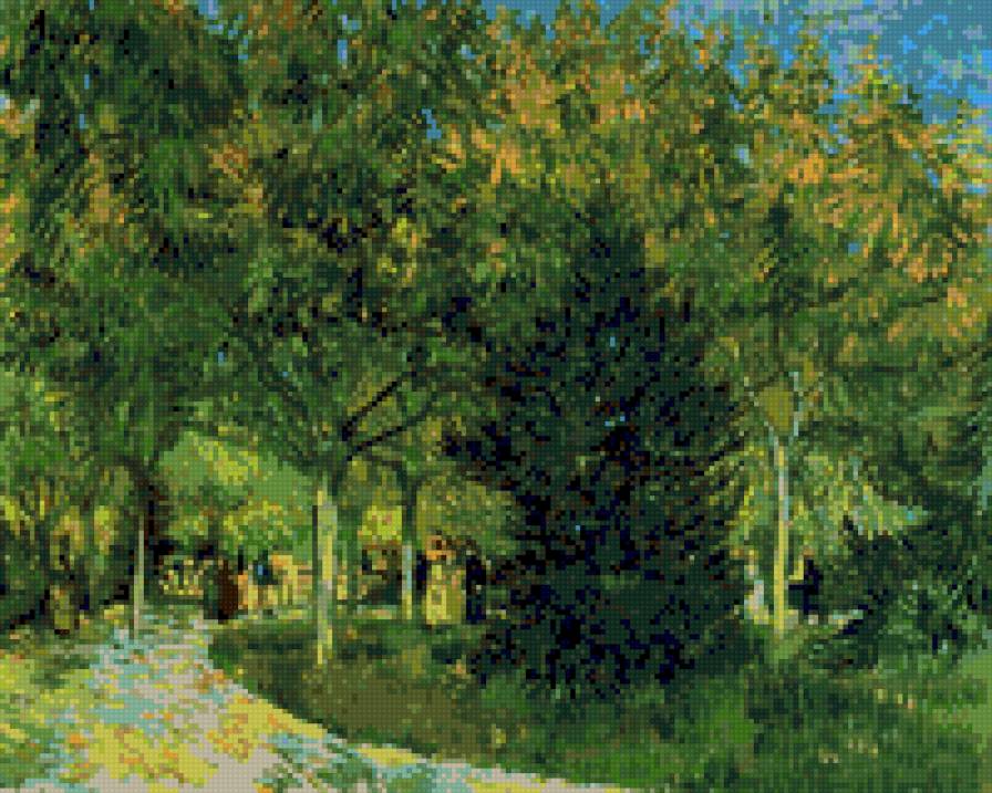 Аллея в парке (Ван Гог) - предпросмотр