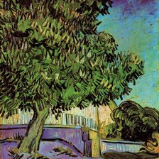 Схема вышивки «Каштан в цвету (Ван Гог)»