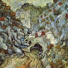 Схема вышивки «Путь через овраг (Ван Гог)»