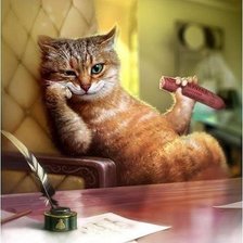 Схема вышивки «Сытость)))»