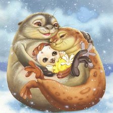 Схема вышивки «семья»