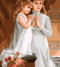 Схема вышивки «молитва»