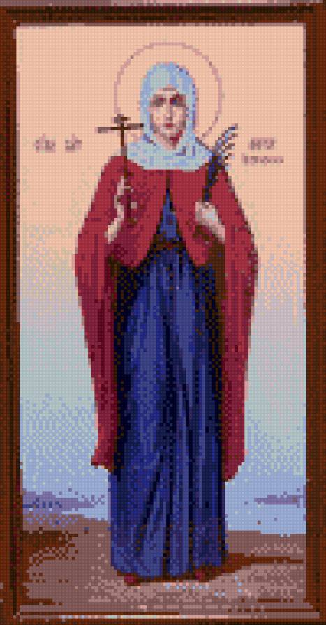 Святая Великомученица Марина Антиохийская - икона - предпросмотр