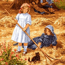 Схема вышивки «Сенокос»