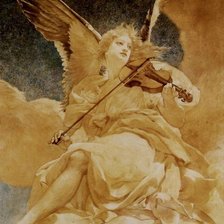 Схема вышивки «Ангел со скрипкой»