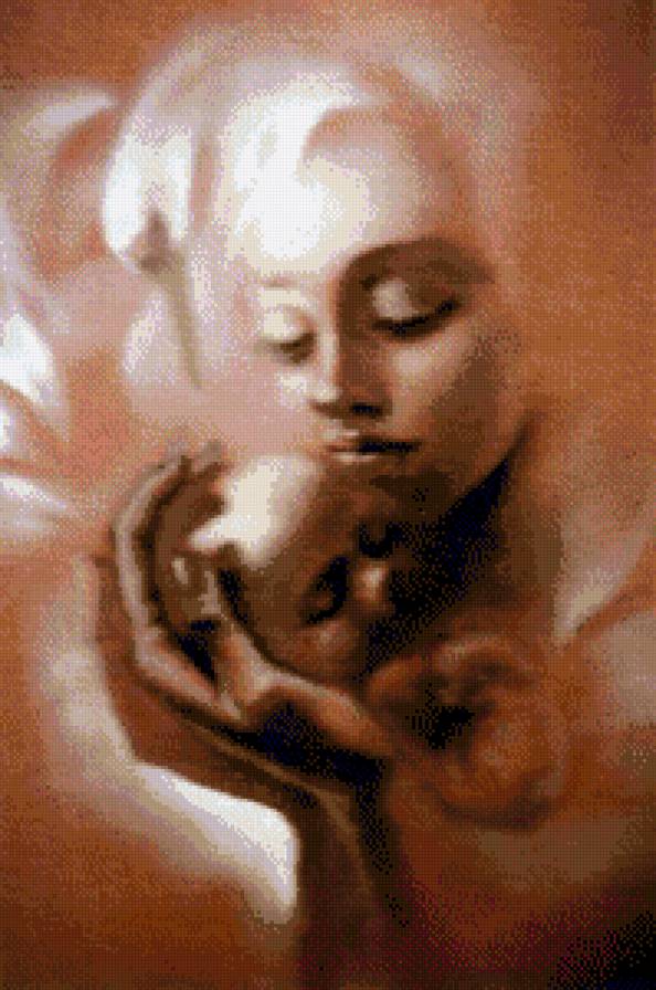 Лебеди материнства - мать и ребенок - предпросмотр