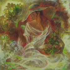 Схема вышивки «zwiewna kobieta»