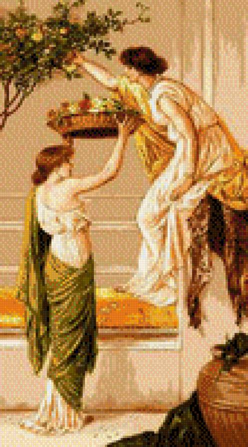 Kobiety zrywające róże - предпросмотр