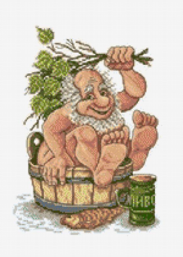 в баньке - С легким паром! - банька, отдых, дед - предпросмотр