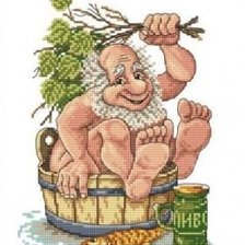 Схема вышивки «в баньке - С легким паром!»