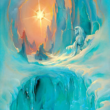 Схема вышивки «ледяная фантазия с единорогом»