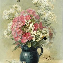 Схема вышивки «букет цветов в кувшине»