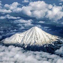 Схема вышивки «Новая Зеландия. Снежная вершина»