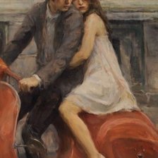 Схема вышивки «Влюбленные»