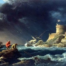 Схема вышивки «Буря»