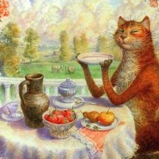 Схема вышивки «Чаепитие»