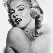 Схема вышивки «Мэрилин Монро»
