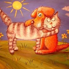 Схема вышивки «Друзья»