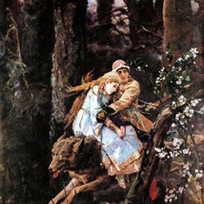 Схема вышивки «Иван Царевич и Серый Волк»