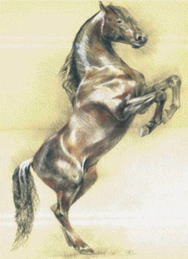 Конь - лошади, живопись - предпросмотр