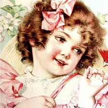 Схема вышивки «девочка»