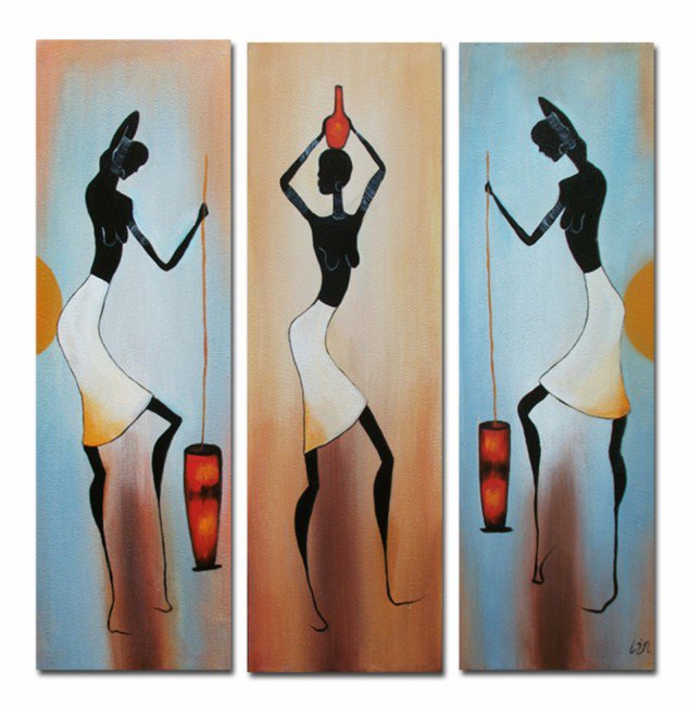 Негритянки - сегментированные картины - оригинал