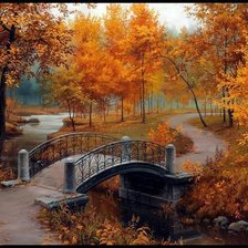 Схема вышивки «Осенний парк»