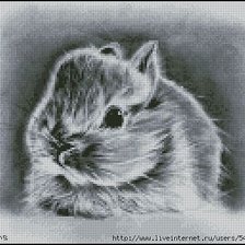 Схема вышивки «крольченок»