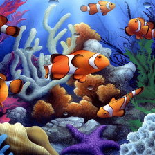 Схема вышивки «Подводный мир»