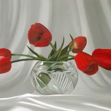 Схема вышивки «Тюльпаны»