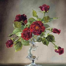 Схема вышивки «розы»