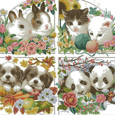 Схема вышивки «времена года»