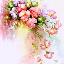 Схема вышивки «цветочки»