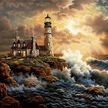 Схема вышивки «маяк»