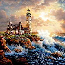 Схема вышивки «маяк»