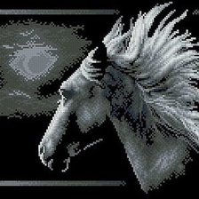 Схема вышивки «лошадь»