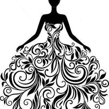 Схема вышивки «монохром»