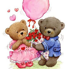 Схема вышивки «мишки»