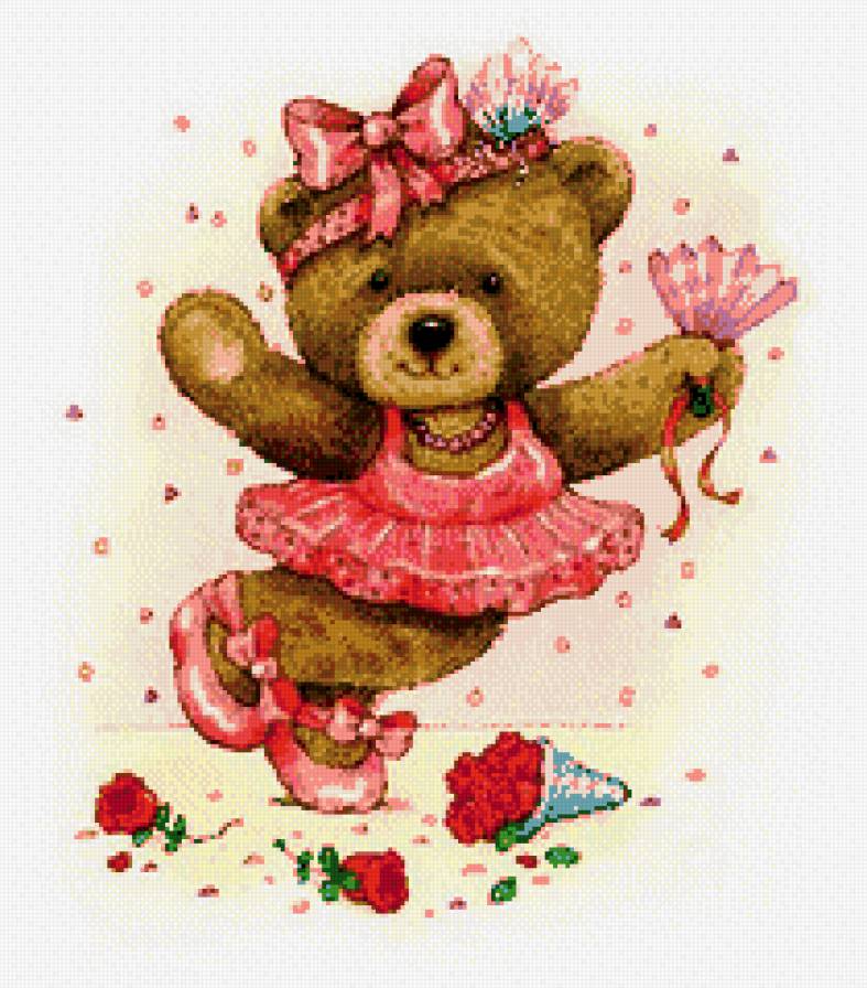 мишка - мишки, игрушки, детское, балерина - предпросмотр