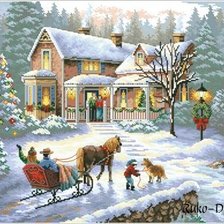 Схема вышивки «Зима»