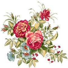 Схема вышивки «Подушка "Пион"»