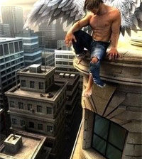 Схема вышивки «ангел»