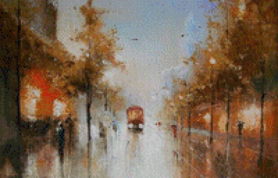 Трамвай - осенью - предпросмотр