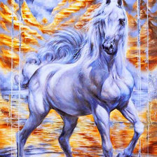 Белая лошадь