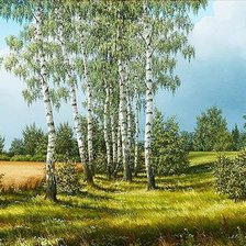 Схема вышивки «пейзаж»