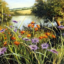 Схема вышивки «луговые цветы»