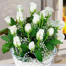 Схема вышивки «розы»