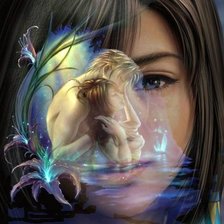 Схема вышивки «Девушка»